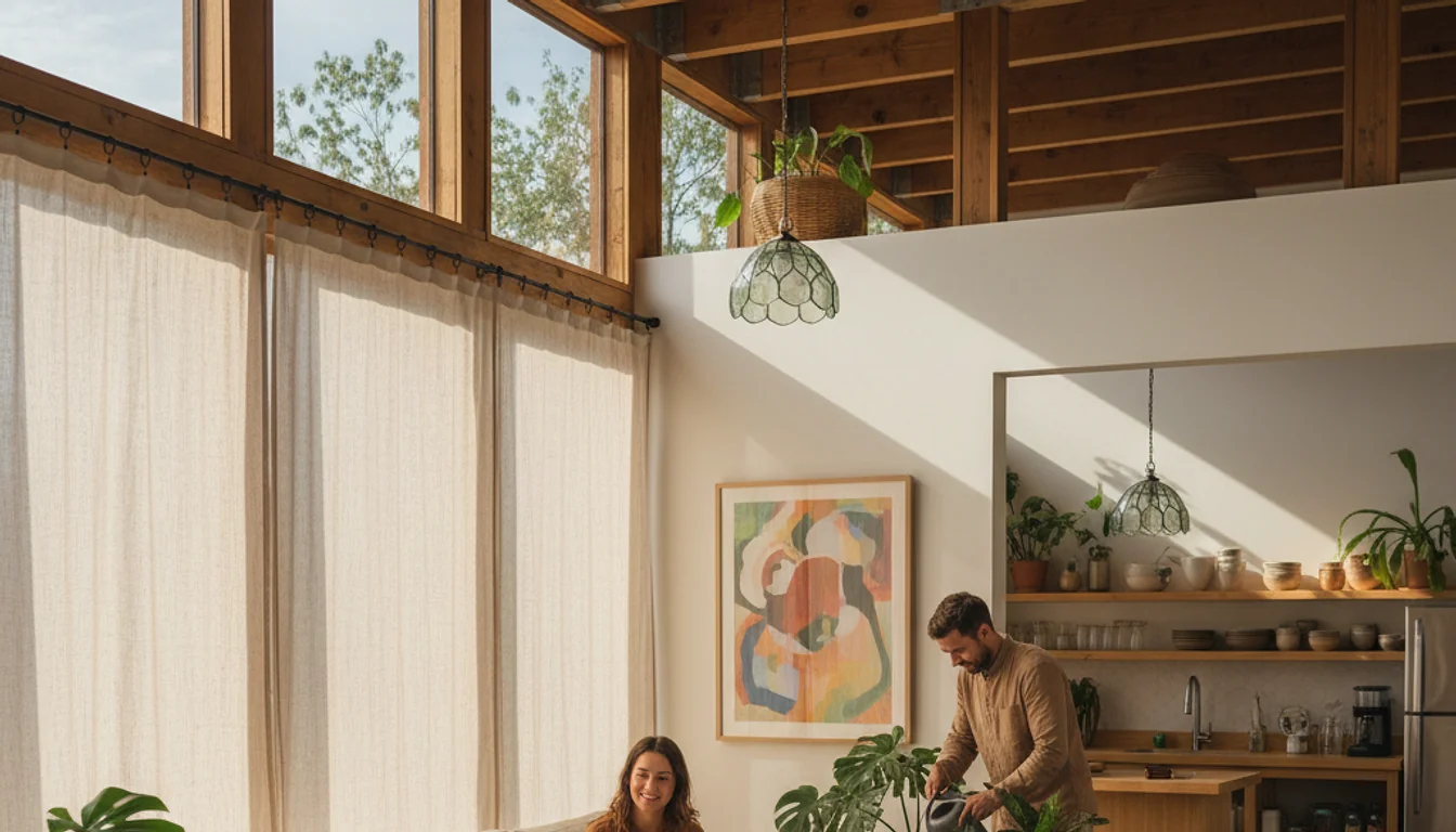 eco friendly home - relevant illustration