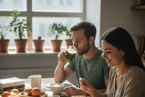 healthy nutrition breakfast - relevant illustration