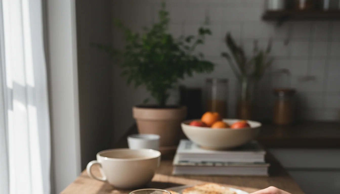 healthy nutritional breakfast - relevant illustration