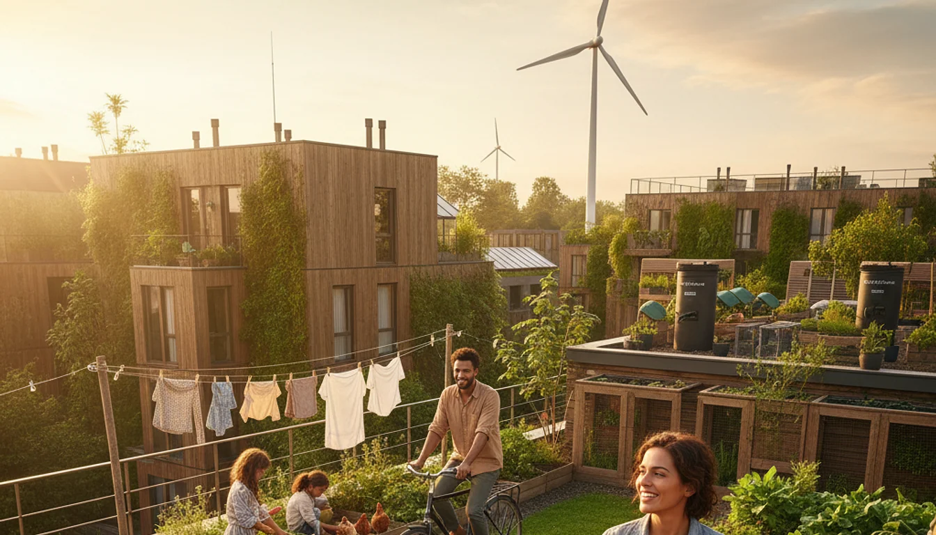 sustainable living - sustainable living - relevant illustration