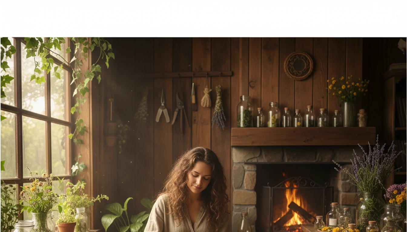 herbal living - relevant illustration