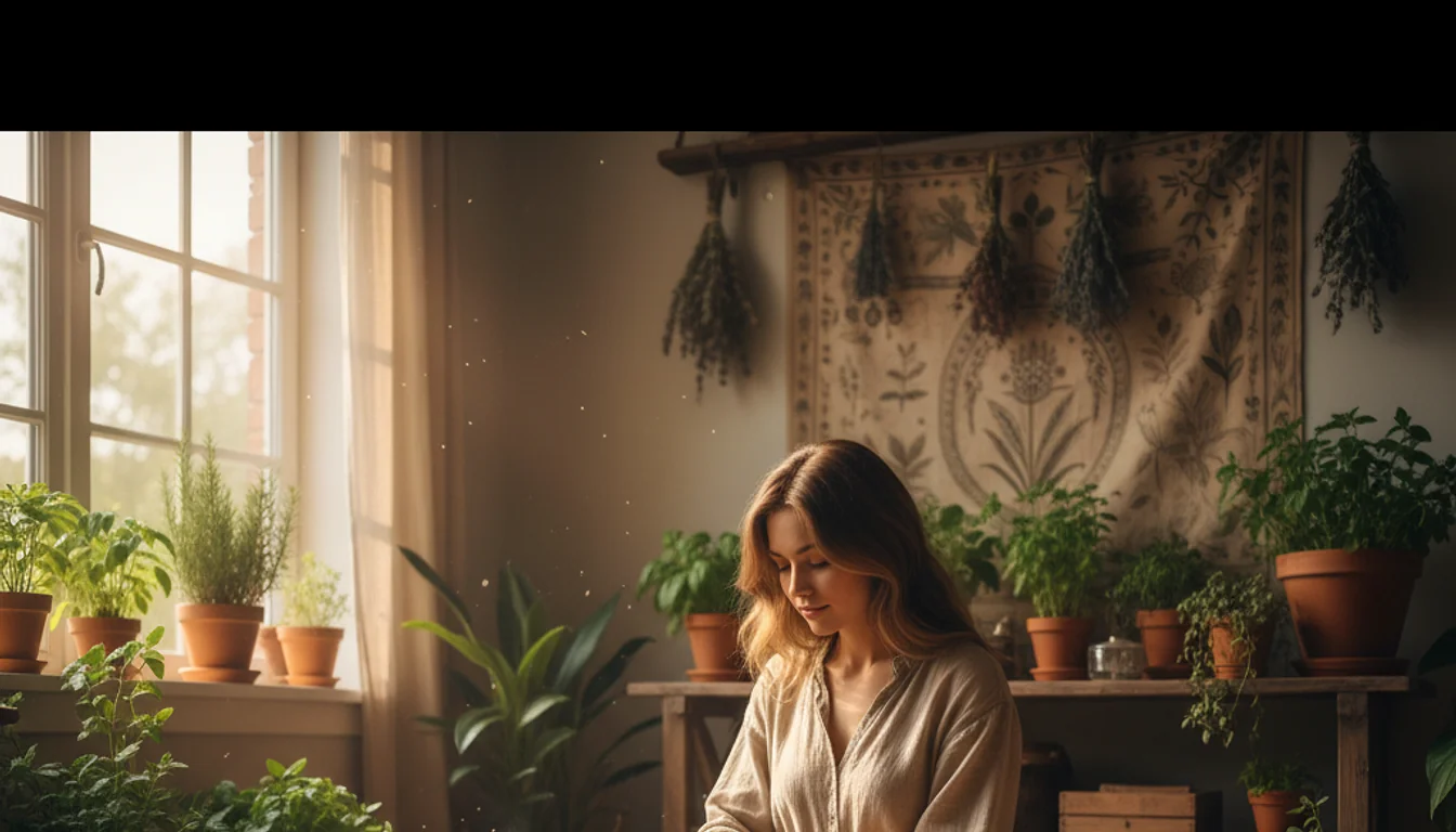 herbal living - relevant illustration