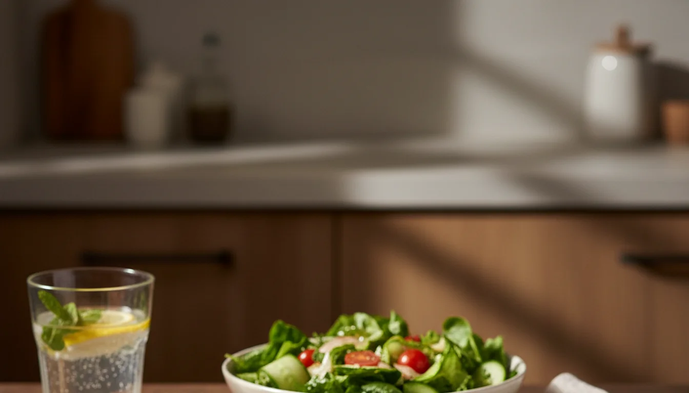 low calorie dinner - relevant illustration