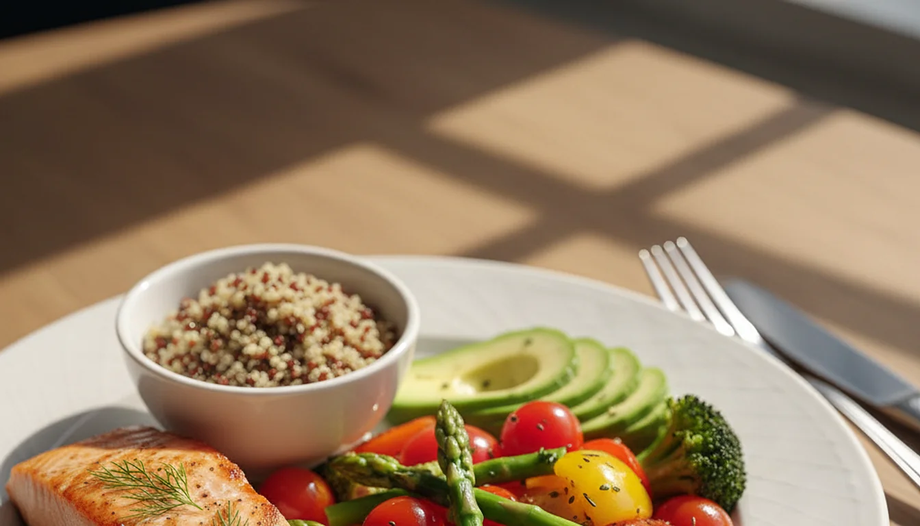 low calorie dinner - relevant illustration